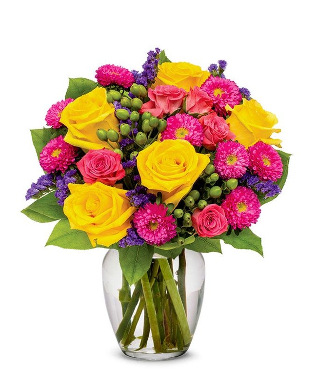 Bright Happy Bouquet - Saxons Flowers & Gifts Bright Happy Bouquet - Saxons Flowers & Gifts